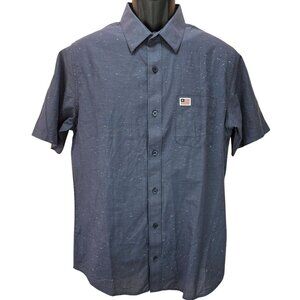 Travis Mathew Mens Short Sleeve Flag Logo Vacation Shirt Medium